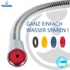 tecuro Water Saving Set Water Flow Limiter, Blue 5, Red