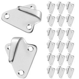 Tarpaulin Hooks, Three-Hole Galvanised Steel Metal Guy Hooks, Trailer Net Hooks, Mounting Hooks, Pack of 20 for Tarpaulin Attachment, Trailer Net, Fixings of Trailer Nets, Tarpaulins