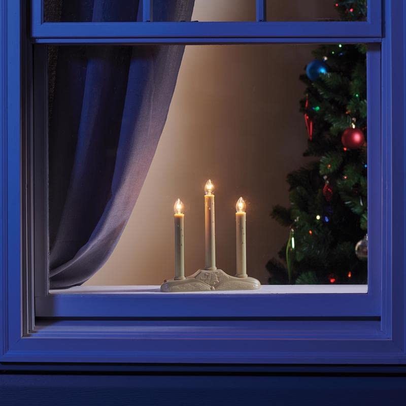 Celebrations 1503-71 Electric Candolier, 3 Light, Orange Bulbs