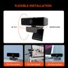 Nuroum V11 2K Webcam for PC, with Noise-Cancelling Microphone &