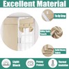 Ygann French Door Curtains, Privacy Screen, Blackout for Glass Doors,
