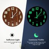 Blingbin Wall Clock, 12 Inch Glow in Dark Wall Clocks,