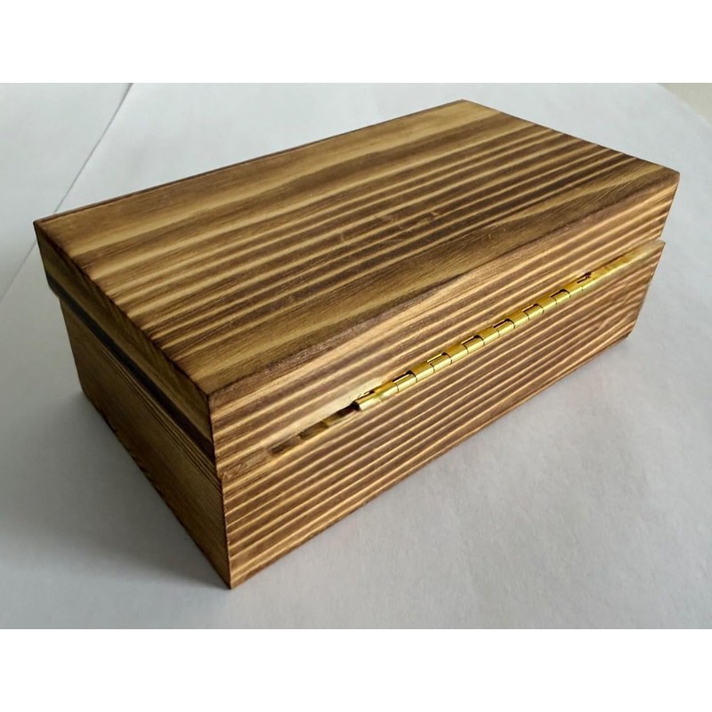 QCAA Solid Brass 180 Degrees Small Piano Hinge Wooden Jewery