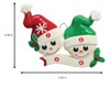 Lydia Gifts 2024 Personalized Christmas Tree Ornament for Couple -