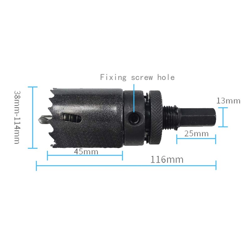 Dreneco 63mm Hole Saw, Metal Hole Cutter with Hexagon Adapter