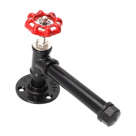 TEHAUX 1pc Vintage Style Pull Handle American Style Iron Cabinet Door Handle for Wardrobe Furniture Durable Easy to Install Industrial for Home Kitchen