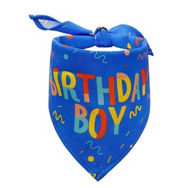 Birthday Boy Dog Bandana, Printed Dog Bandana Pet Scarf Dog Birthday Party Supplies for Dogs Pet Accessories for Dog Lovers Reveal Ideas