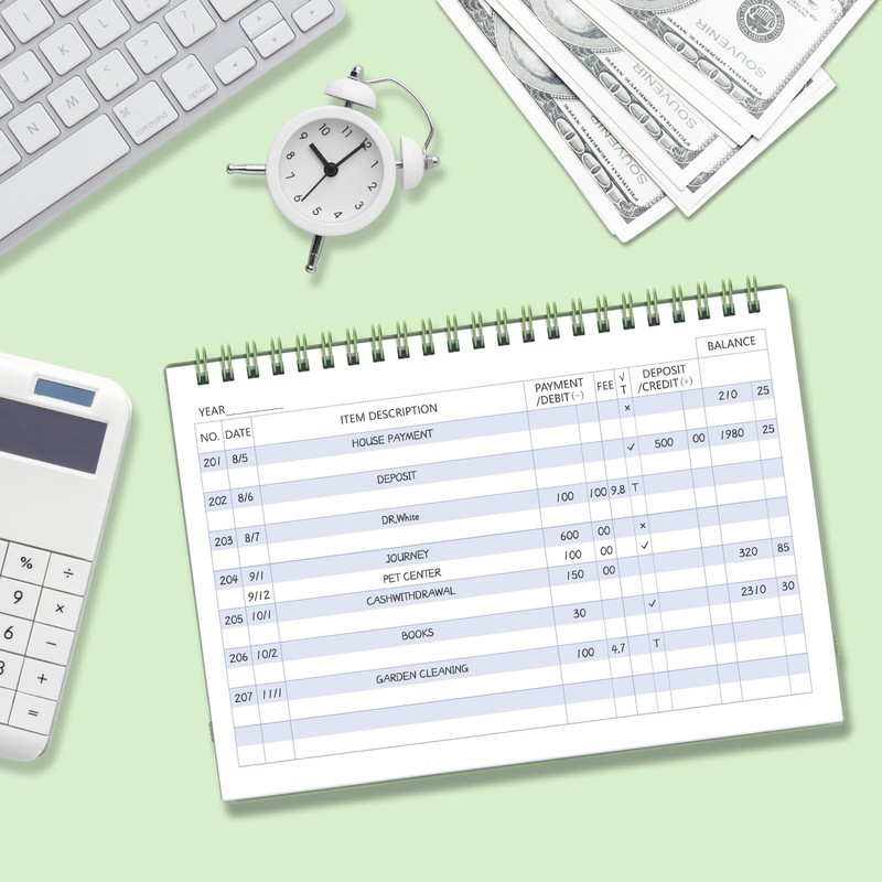 Checkbook Register, Check Registers for Personal Checkbook, Financial Ledger, Checking