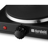 Kitchen Countertop Cast-Iron Single Burner - Stainless Steel Body –