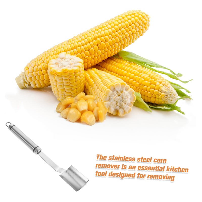 ULTECHNOVO Stainless Steel Corn Peeler Tool Easy Clean Corn Cob