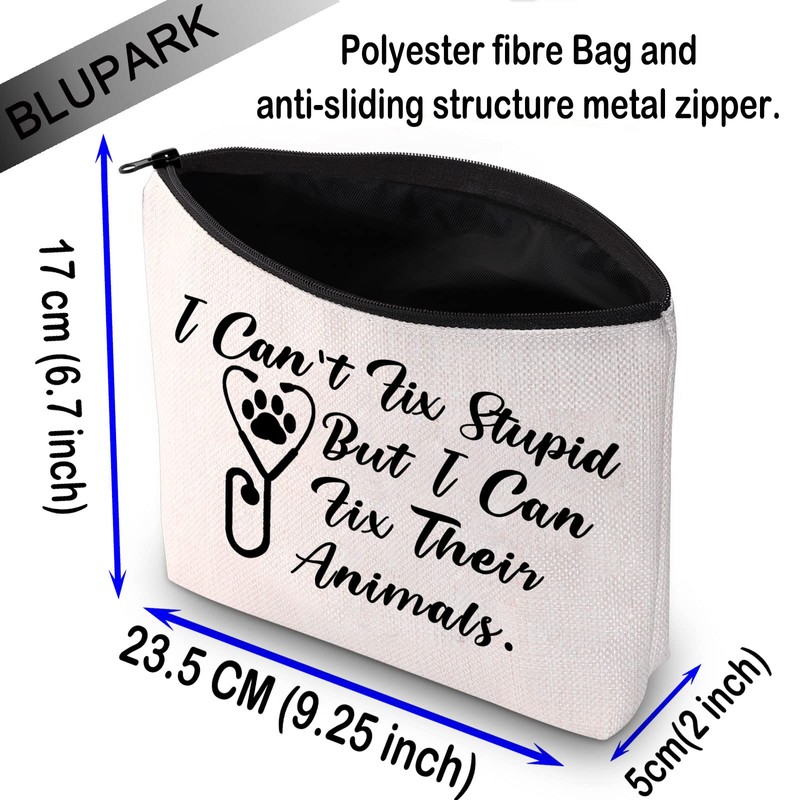 BLUPARK Veterinarian Makeup Bag Vet Tech Student Graduation Gift I