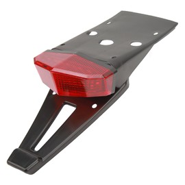 12V LED Rear Mud Guard Brake License Plate Tail Light Running Turn Signal Light for Most Motorcycles
