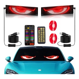 Programable Pantalla Flexible Led Devil Ojos 12x59.5cm 2pzas
