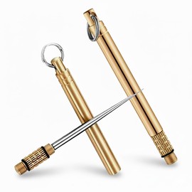 2 Pcs Titanium Alloy Toothpicks, Portable Toothpicks, Titanium Toothpicks Toothpick with Key Ring, Fruit Stick Stainless Steel Toothpicks for Outdoor Picnic and Camping for Outdoor Picnic and Home