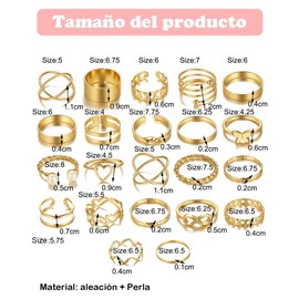 44 Piezas Anillos Acero Inoxidable Mujer,anillos De Mujer, Anillos, Anillos De Mujer Acero Inoxidable, Adecuado Para Uso Diario, Fiestas, Banquetes, Retratos