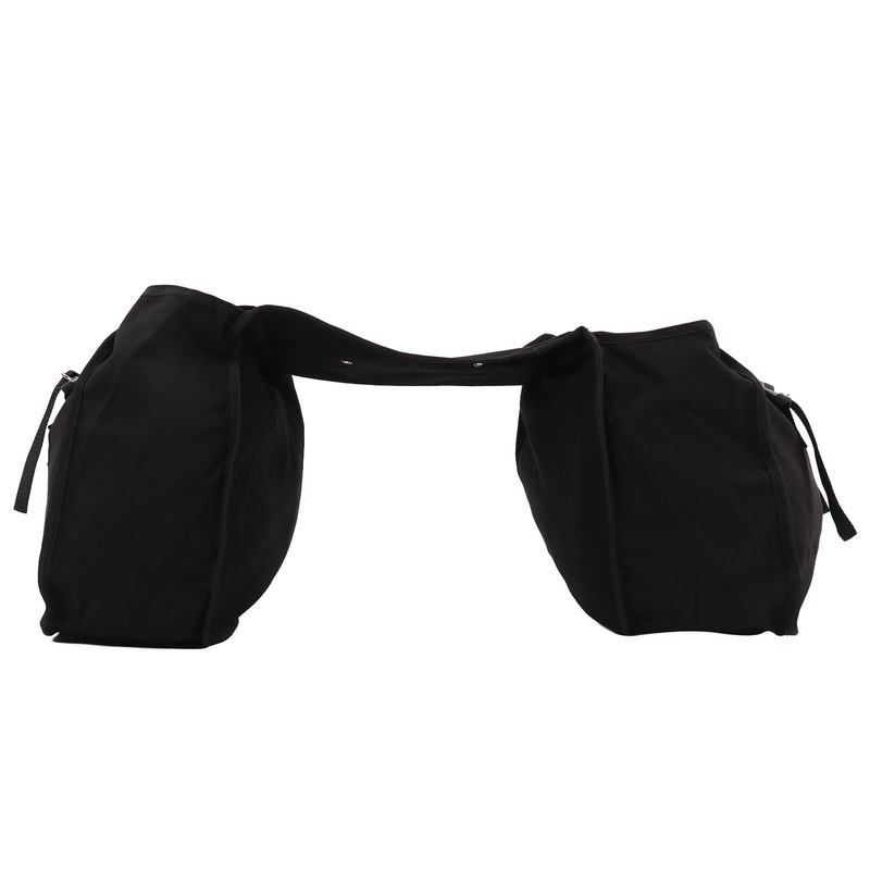 Bicycle Bike Rear Seat Carrier Bag Canvas Cycling Double Bags