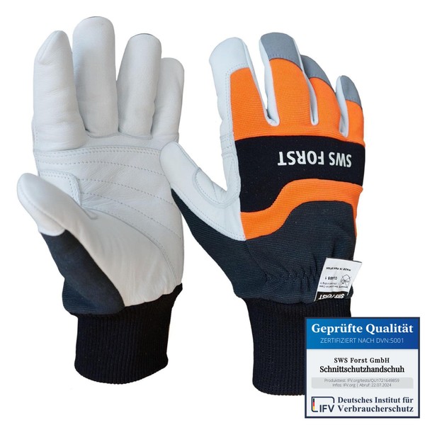 SWS Forst GmbH SWS Forst GmbH Schnittschutzhandschuh Forsthandschuh aus Leder