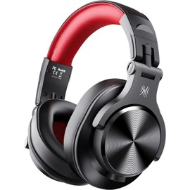 OneOdio Bluetooth Headphones Wireless Headphones Over Ear 72 Hrs Playtime Closed Hi-Fi Stereo Bass Headphones with Share Port Foldable DJ Headphones for E-drum Piano Guitar AMP Recording PC/Phone