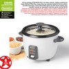 Starfrit Electric Rice Cooker - 6 Cups - Steamer Basket,