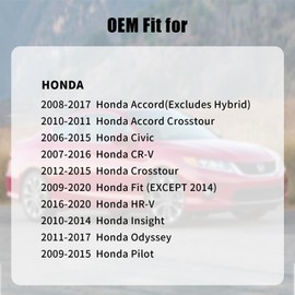 Gas Cap, Fuel Cap For Honda 2008-2017 Accord, 2009-2015 Pilot, 2011-2017 Odyssey, 2010-2014Insight, 2016-2020 HR-V, 2007-2016 CR-V, 2012-2015Crosstour Civic Accord Crosstour 17670T3WA01, 17670-T3W-A01