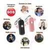 Qoosea 2 Persönlicher Alarm Taschenalarm mit 130dB Notfall Safesound Persönlicher