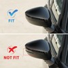 RACBOX Glossy Black Passenger Side Mirror Cover Rearview Mirror Cap