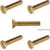 2-56 x 1/2 Solid Brass Machine Screws Flat Head Slotted