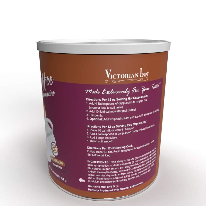 Victorian Inn Instant Cappuccino, English Toffee, 32-ounce Canister