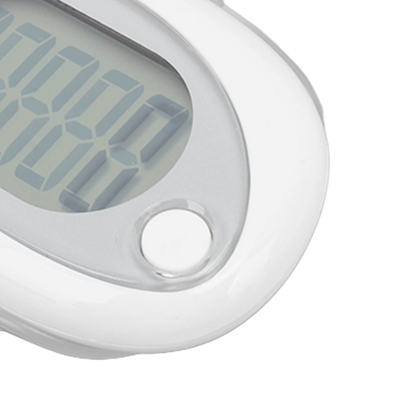 3D Pedometer Simple Step Counter with Clip Lanyard Accurate Quiet