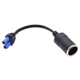 AAOTOKK - Enchufe para encendedor de cigarrillos de 12 V, enchufe EC5 a hembra para encendedor de cigarrillos, adaptador de puerto para batería de coche, mini portátil, paquete de alimentación portátil de 20 cm