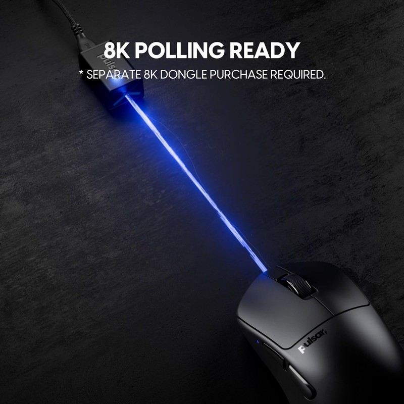 Pulsar Gaming Gears X3 Size Mini Wireless Gaming Mouse, Hybrid