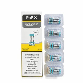 5 Pack PnP X Replacement Coil for Argus Pro 2, Drag 5, Uforce-X, Doric 60 Pro, Drag S2, Drag X2, Vinci Spark100, UFORCE-X Nano Tank, Vinci E120 Compatible PnP X Cartridges 0.15Ω-1.0Ω(0.6ohm)