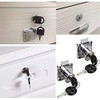 Drawer Lock 2 Furniture Locks Cylinder for Drawers & Cabinets