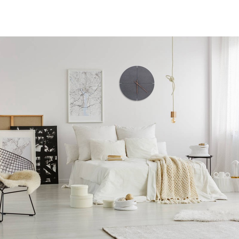 Nordic Style Simple Wooden Wall Clock Quartz Movement Wall Clock