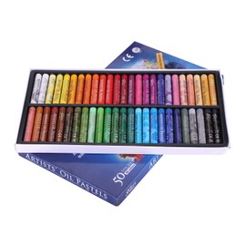 Oil Pastels Set 12/25/50 Colours Soft Pastels Non Toxic Oil Crayons for Painting Drawing Blending Multi-Coloured Bright Pastel Professional Art Supplies for Artists Beginners Students Teachers