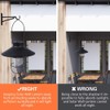 Outdoor Solar Hanging Lanterns Vintage Solar Garden Light with Warm