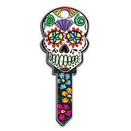 Lucky Line Sugar Skull House Key Blank, KW1/11, 1 Key