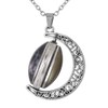 FM FM42 Temperature Sensing Color Changing Rotatable Double-sided Moon Pendant