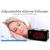 ZAPALA expert Alarm Clock for Bedroom, 2 Alarms Loud LED