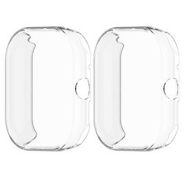 WIIKAI Pack of 2 TPU Cases Compatible with RedMi Watch 4 All-Round Protective Case (Transparent)