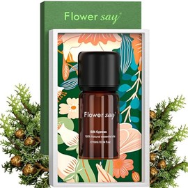 FLOWERSAY Cypress Essential Oil 0.34Oz - 100% Pure Natural MAX Undiluted Premium Therapeutic Grade Essential Oils for Diffuser/Skin Care/Massage/Hair/Toenails
