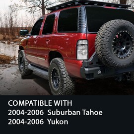 G-PLUS Tail Lights Rear Lamps,Compatible with Chevy Suburban 1500 2500 2000-2006, Fit Chevy Tahoe 2000-2006, Fit GMC Yukon/Yukon Denali XL 2000-2006 Clear Lens Luces Traseras, Faros Traseros