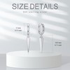 MEIDERBO Spike Earrings for Women 925 Sterling Silver Spiked Hoop