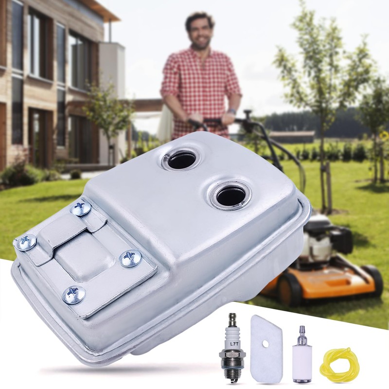 Adefol String Trimmer Exhaust Muffler Kit For Husqvarna 124L 125L