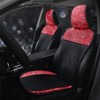 Pirador Sparkly Rhinestone PU Leather Car Seat Covers Front Seats
