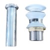 Universal Bathroom Sink Drain with Pop-Up,Overflow Hole,Ceramic White Cap &