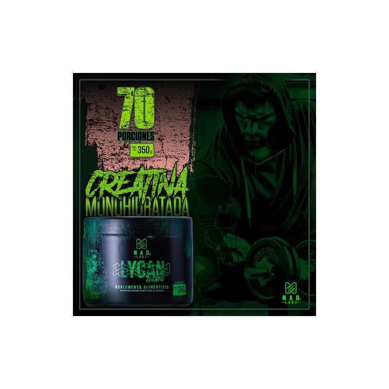 MAD LABZ - Creatina monohidratada | 5g porcion | 70