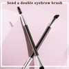 GXGM Eyebrow Pencil, Waterproof 2-in-1 Dual-Ended Microblading Eyebrow Pencil, Smudge-proof