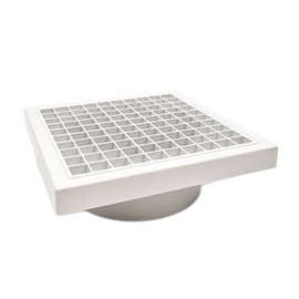 140 x 140 mm Egg Crate Grille Vent Outlet Cover fo Kitchen, Bathroom, Tumble Dryer, Air Conditioner. White. Hose/Tube Diameter 100mm/4Inch