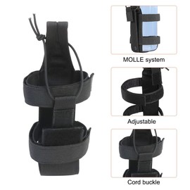 Tactical Water Bottle Holder, Adjustable Molle Belt Bottle Holder Pouch Portable Molle Bottle Carrier for Mountaineering Hiking Jungle Adventure